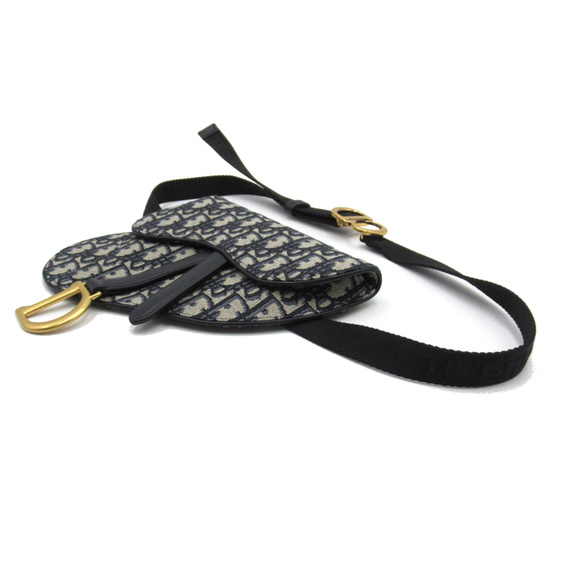 Dior Saddle bag Navy canvas - Picture 3 of 8